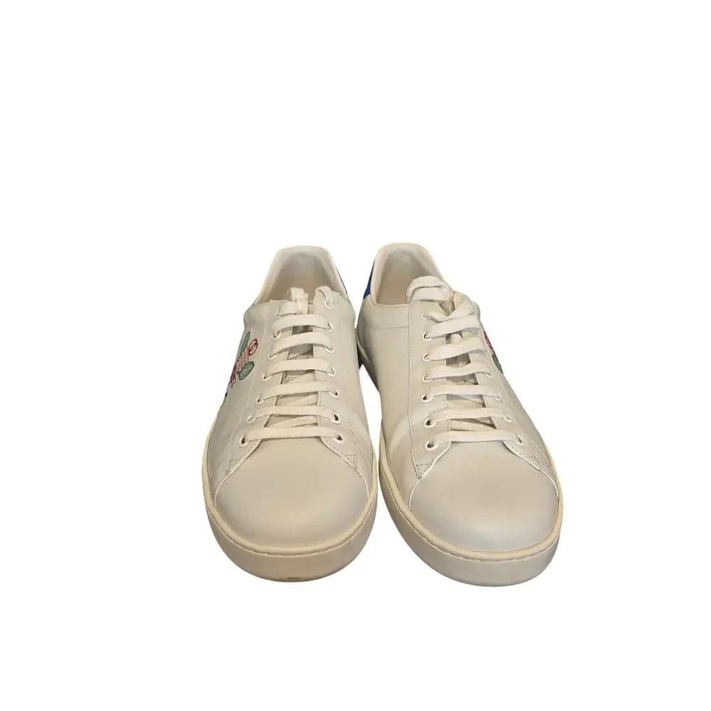 Gucci Ace Tennis White Leather Trainers Men’s G 12.5 US 13.5
